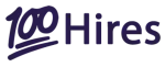 100Hires company logo